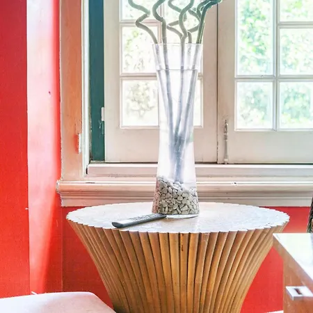 Vermelho Estilo Moderno Quarto em Acomodações Particulares *